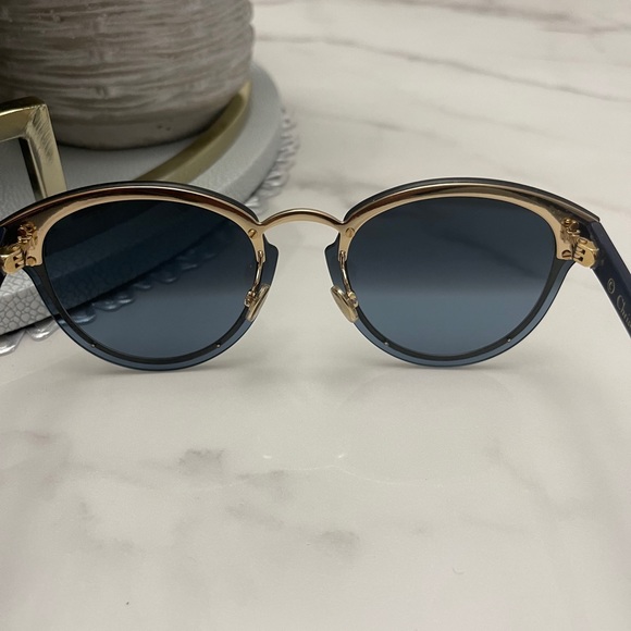 Christian Dior Nightfall Gold Blue Sunglasses 🕶 - Picture 6 of 7